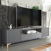 200cm Loft Retro TV Unit I Milled Fronts I Vintage Cabinet I Cupboard Stand