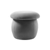 Mushroom Shaped Round Pouffe Stool Velvet Grey Footstool Bedroom Makeup Seat uk