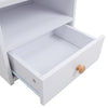 Extra Tall Bedside Cabinet Nightstand Side Table Shelf Bookshelf Storage Drawer