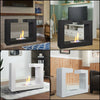 Bio Ethanol Fireplace with Adjustable Flames Floor/Tabletop Heater Fireplace NEW