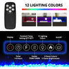 Modern 70" TV Stand Cabinet Unit with 12 LED Light Insert 32" Electric Fireplace