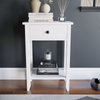 Console Table 1 Drawer White Storage Wood Side Sofa Hallway Entrance Furniture