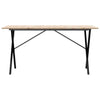 Dining Table X-Frame 160x80x75 Solid Wood Pine and Cast I8P3