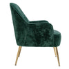 Velvet Scallop Shell Back Tub Chair Armchair Dressing Sofa Stool Bedroom Lounge