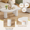 Cloud Coffee Table Modern White Coffee Table for Living Room Irregular Tea Table