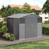 8x8.5ft Venetian Effect Metal Garden Shed Tool Storage Sheds Outdoor Store House