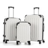 Suitcase Set of 3 ABS Cabin Hard Shell Luggage Travel Trolley 4Wheel Ssaszokyuyr