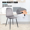 4X Dining Chairs Velvet Padded Seat Metal Legs Kitchen Chair Home Office Set