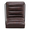 Upholstered Distressed Faux Leather Tan Armchair Chair Lounge Sofa Living Room