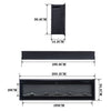 LED Fireplace Media Wall Fire Wall Mounted / Standing Electric Heater 40-100in