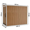 Wall-mounted Garden Shed Patio Terrace Backyard Lawn Tool Furniture L2S7