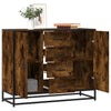 Sideboard Smoked Oak 92x35x76 cm Engineered Wood