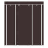 Durable Canvas Fabric Wardrobe Clothes Closet Storage Organizer 175x150x45cm