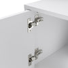 High Gloss 150cm TV Stand Cabinet with LED Lights 2 Doors Living Room Sideboard
