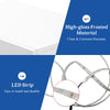 LED Light 3 Drawers Bedside Table High Gloss Cabinet Side End Table Living Room