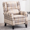 Lattice Accent Chair Recliner Armchair Padded Lounge Reclining Couch & Footrest