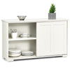 Freestanding Kitchen Storage Cabinet Floor Storage Cabinet-White
