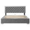 Hydraulic Ottoman Storage Bed 4ft6 Double Upholstered Bed Frame with Headboard