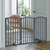 3 Panels Folding Pet Gate Baby Safety Fence Dog Play Pen Barrier w/Support Feet