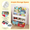 Toddlers Bookcase Toy Storage Organizer Kids Book Rack w/Bookshelves