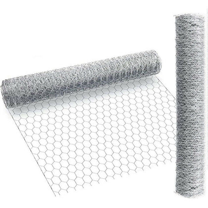 25m Welded Chicken Wire Mesh Fence Poultry Hutch Chicken Run Coop Pet Netting