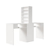 Table Makeup Dressing Station Double Desk Workstation Storage Equipment