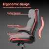 Ralex-chair Gaming Chair, Computer Chairs with Fold-up Armrests, Red/Black