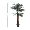 Large 180cm Faux Palm Tree Fake Artificial Green Plants Realistic Tree Garden UK