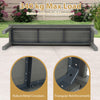 Outdoor Bench 2-3 People Weatherproof Seating Garden Bench Grey