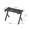 FATIVO 47" Gaming Desk Computer Table Home Office Desk with Cup Holder Storage