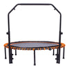 48" Round Foldable Mini Fitness Trampoline w/ U Shape Adjustable Height Handle