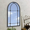 BLACK ENCHANTED WINDOW STYLE WALL MIRROR GIRLS ROOM HALLWAY ARCH WINDOW MIRROR