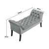 Chesterfield Bench Button Tufted Entryway Hallway Bench Shoe Stool Window Seat
