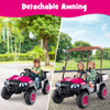 24V 4WD 2 Seater Ride on Car w/Sun Shade Electric Vehicle