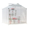 Aluminium Walk-in Greenhouse Frame And Polycarbonate Outdoor 6x4 6x6' 6x8' 6x10'