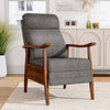 Living Room Reclining Armchair Wooden Frame Upholstered Accent Chair Recliner