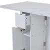 Mobile Drop Leaf Table Folding Kitchen Table Extendable Dining Table with Drawer