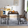 6Pcs Dining Table & Chairs Set Kitchen Furniture With Storage Bench Space-Saving