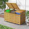 Triple Wheelie 3 Bin Storage Wooden Store Cover Garden for 240L Dustbin Storage