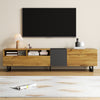 Wooden TV Stand TV Unit Cabinet with Open Shelves 3 Door 170cm for up to 70 Inch
