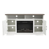 TV Stand Unit Cabinet & Electric Fireplace LED Fire Log Heater Flame Living Room