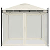 Gazebo with Mesh Walls 2.93x2.93 m Steel C8T9