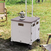 Folding Shopping Trolley Box 55L Camping Picnic Boot Cart Storage Stair Climbing