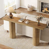 63-Inch Farmhouse Extra Long Console Table, Wooden Rectangular Foyer Sofa Table