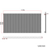 Black Designer Radiator Vertical Horizontal Oval Column Central Heating Rads