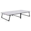 Portable Folding Bed Guest Compact Single Bedframe Guest Visitor Bed on Wheels