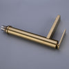 Brass Bathroom Basin Mixer Tap Sink Faucet Single Hole Deck Mounted Brushed Gold