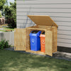 Large Wooden Double Wheelie Bin Store for 2 Bins Outdoor Garden Sheds Enclosure