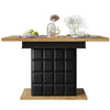 Telescopic Dining Table (110-140×80cm), Extendable Kitchen Table for 4-6 People