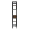 Vertical Bookcase Bookshelf Ladder Shelf Display Storage Rack Shelf w/ 2 Drawers
